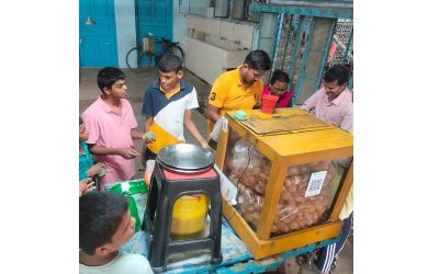 Fuchka party  & Pujo garments distribution –  Orphanage for special children, South 24 parganas