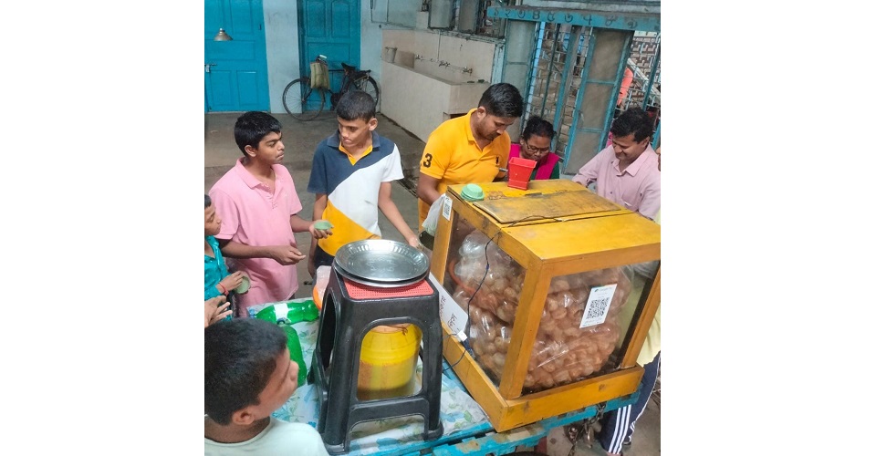 Fuchka party  & Pujo garments distribution –  Orphanage for special children, South 24 parganas